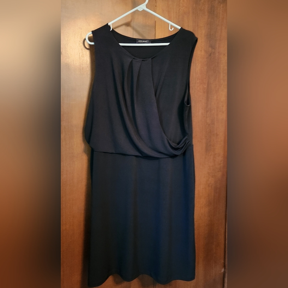 Black One Shoulder Sheath Midi Dress